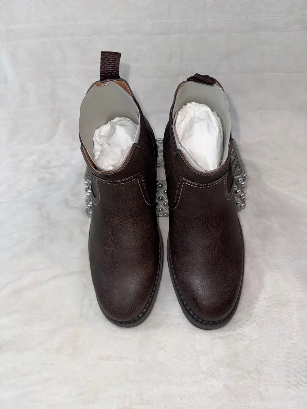 Dockers 10 Men's Dark Brown Chelsea Dress Casual Work Boots